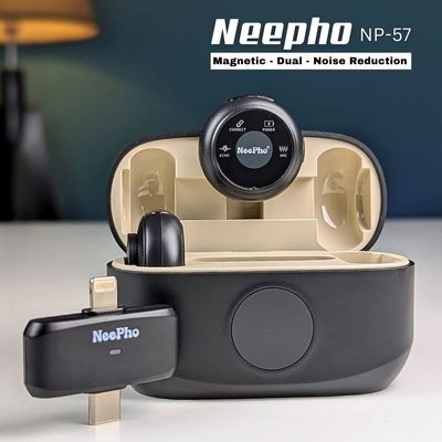 NeePho NP-57 Wireless Dual Microphone with Noise Reduction – iOS & Android_img_2