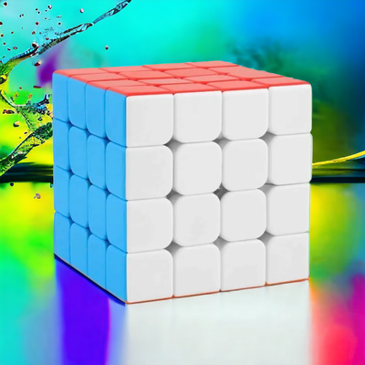 Cube 4x4 High Speed Stickerless Magic 4 by 4 Puzzle Cubes_img_1