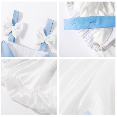 Kids Girl Summer Blue Bow Skirt Princess Dress (6 months to 7 years)_img_6