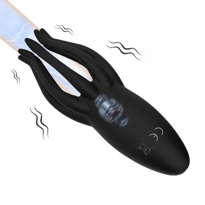 Male Glans Stimulate Massager 12 Modes Electric Shock Glans Vibrator Oral Climax Sex Toy for Men Lasting Delay Endurance Trainer_img_2