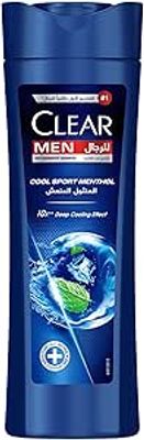 CLEAR Shampoo for men, anti-dandruff shampoo, Cool Sport Menthol, 100% Dandruff-free hair^ & Nourished Scalp, 350 ml