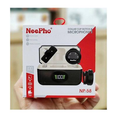 Neepho NP58 Collar Clip Button Wireless Microphone_img_3