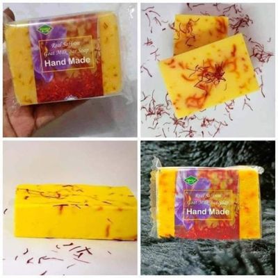 Hand Made Real Saffron Goat Milk Bar Soap_img_0
