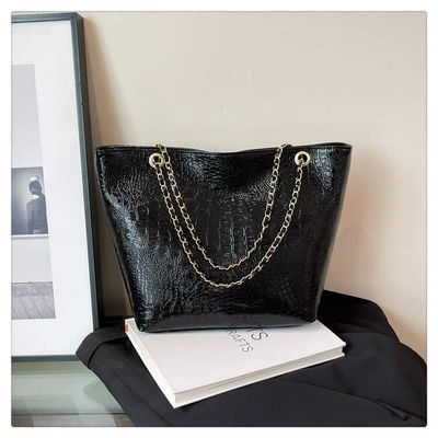 Crocodile Ambushed PU Leather Tote Bag 👜👜_img_3