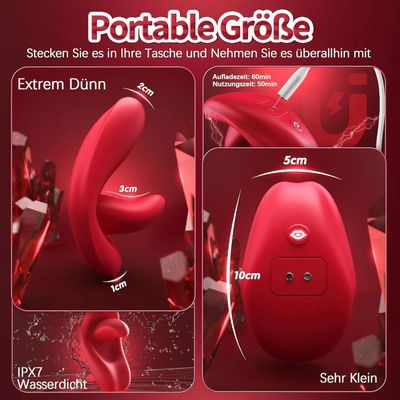 App Remote Control Vibrators Tongue-Shaped Butterfly 9-frequency Vibrator Wearable Panties Clitoral Stimulator Sex Toy for Women_img_1