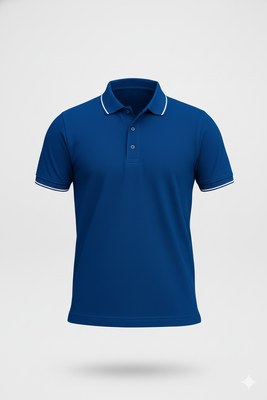 PREMIUM POLO T-SHIRT ROYAL BLUE_img_1