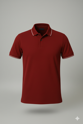PREMIUM POLO T-SHIRT MAROON_img_1