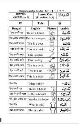মাদিনা এরাবিক রিডার (১০ খন্ড একত্রে) Madinah Arabic Reader. D. V. Abdur Rahim_img_1