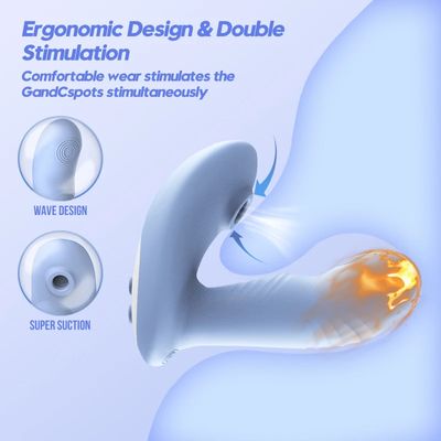 Wireless Remote Control Sucking Vibrator for Women,Heating G Spot Sucker Clitoris Stimulator Dildo Sex Toys Goods for Adults_img_5