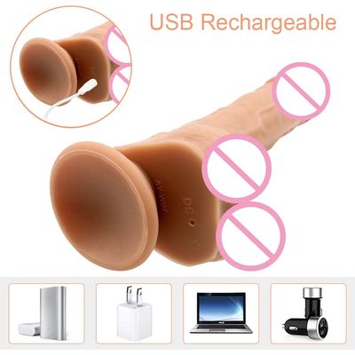 Electric Remote Telescopic Big Penis Vibrator Super Realistic Dildo 360° Rotation Clit G Spot Massage Sex Toy Machines for Women_img_0