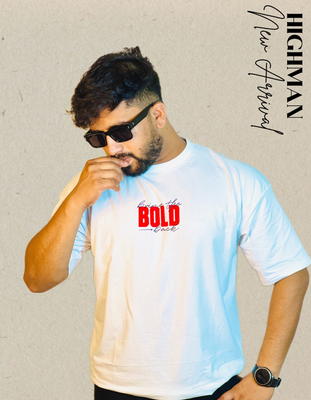 Premium Drop Shoulder White(Bold-1904)