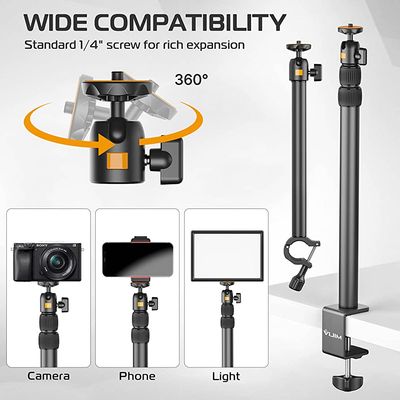 New! Overhead Desk Mount Stand for DSLR, DSLR & Ring Lights (Ulanzi VIJIM-LS02)_img_3