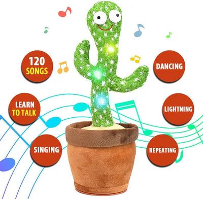 Dancing Cactus Toy Interactive Plush Toy with Music and Dance for Kids and Adults_img_1