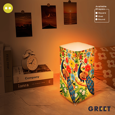 Peace With Artistic Peacock Lamp