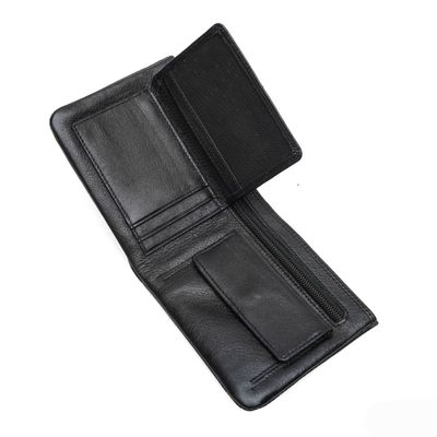 Kroyshala Men's Leather Wallet – Slim Bifold Design – Brown – Genuine Leather_img_2