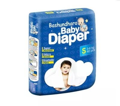 Bashundhara Baby Diaper Belt S (3-6 kg) 40 pcs_img_0