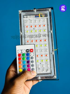 Remote Controlled IP66 Waterproof Outdoor Lighting  RGB LED Flood Light 50W_img_2