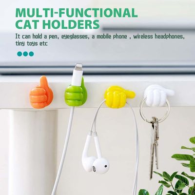 Thumb Shaped Cable Organizer – Silicone Wall Hook_img_3