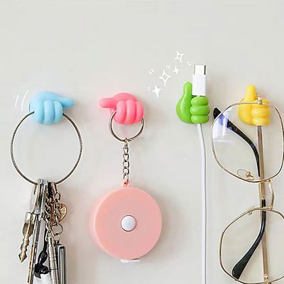 Thumb Shaped Cable Organizer – Silicone Wall Hook_img_5