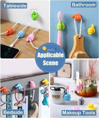 Thumb Shaped Cable Organizer – Silicone Wall Hook_img_9