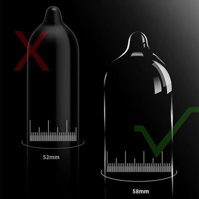 Ultra Thin Condom 10pcs Men's Ultra Lubricated Condom Glossy Natural Latex Broadside 58mm Penis Sleeve Safer Sex Health Products_img_4