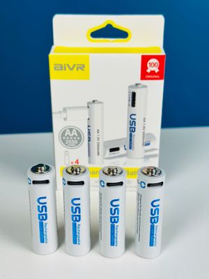 AiVR USB Rechargeable Batteries 4pc – AAA – 900mWh_img_1