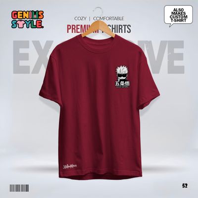 Satoru Gojo (Jujutsu Kaisen) Premium Drop Shoulder T-shirt - 52_img_1