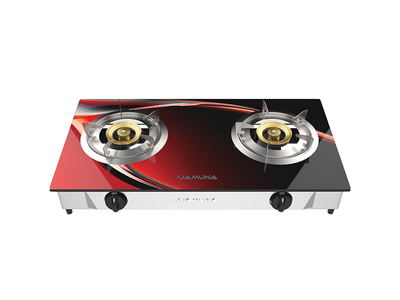 Jamuna Gas Stove JGS-GB02G Galaxy LPG/NG (Brass Burner)_img_0