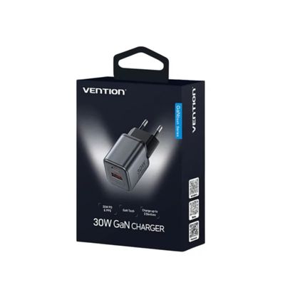 Vention 2-Port GaN Charger 30W USB-C + 18W USB-A, EU Plug_img_2