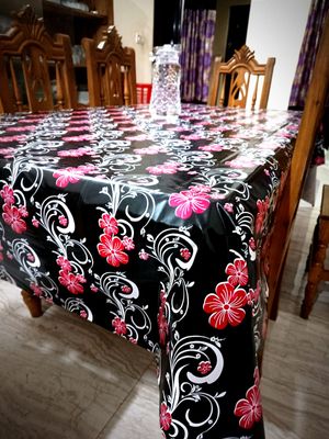 6 Seater Dining Table Cloth- 7X4.5 fit_img_3