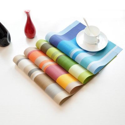 6 Pcs Placemat  PVC Dining Table Mat Plate Pads-12X18 inch_img_0