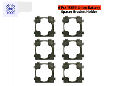 6 Pcs 18650 Li-ion Battery Spacer Bracket Holder_img_0