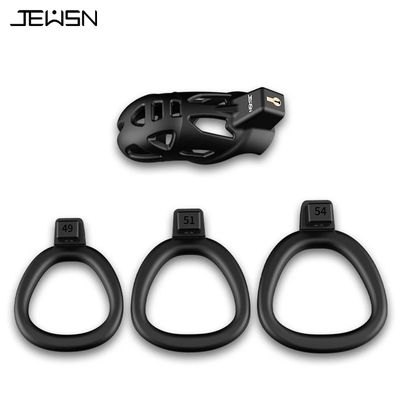 Openable Ring Design Male Urethral Chastity Device Penis Ring Vent Hole Cock Cage CB Lock with 3 Size Sex Toys 18+_img_4