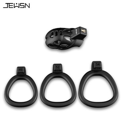 Openable Ring Design Male Urethral Chastity Device Penis Ring Vent Hole Cock Cage CB Lock with 3 Size Sex Toys 18+_img_7