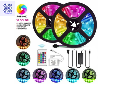 LED Light Strip TV LED Backlight USB RGB 5050 Color Strip Synchronized Color Changing LED String Lights 24 Keys/Bluetooth App Control Halloween Decorative Night Light Suitable for Home Bedroom Christmas Party Holidays Ceiling decoration_img_0