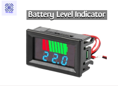 Charge Level Indicator DC 12V 24V 36V 48V 60V 72V Lithium Li-ION Capacity Meter Tester Display LED Tester Voltmeter_img_0