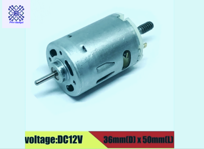 NOHA 12V DC Motor 5W DC Oscillating Fan 16000RPM Heavy Duty High-Speed DC 12V Motor 550 DC Motor Electric Power Tools_img_0