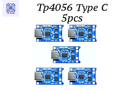 5pcs TP4056 Type-c USB 5V 1A 18650 Lithium Battery Charger Module Charging Board with Dual Protection Functions_img_0