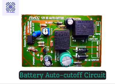 Auto Cut Circuit DC 12V Auto Cutoff Double Relay For DC 12v Battery Charger & Protection Circuite_img_0
