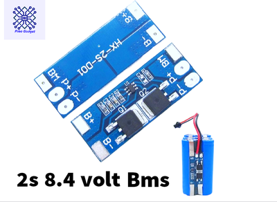 2S 8A Bms Circuit For 18650 Battery Total Output Volt- 7.4V Or 8.4V - Solar Panel_img_0