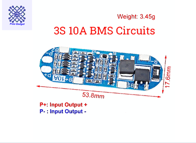 BMS 3S 10A 12.6V 3x18650 Lithium Battery Charger Protection Board Li-ion Charging Module for Wifi Router DIY Drill-1PCS - Battery Management System_img_0