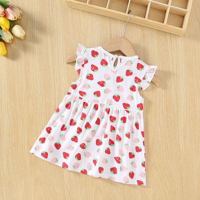 Imported ☀️ Girls' Summer Cotton Short-Sleeve Princess Dress – Baby Nightgown_img_7