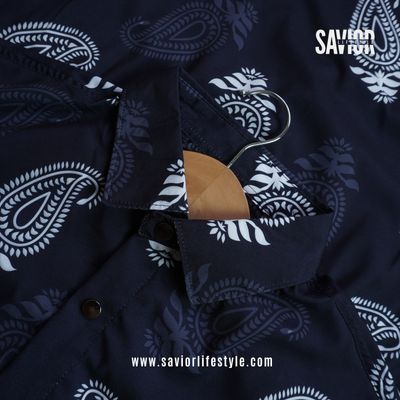Black Paisley - Full Sleeve Party Wear Print Shirt_img_0