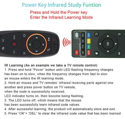 G10S Air Mouse Voice Remote Control 2.4G Wireless Gyroscope IR Learning_img_5