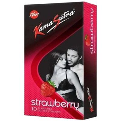 Kamasutra Strawberry Flavored Dotted Condoms_img_0
