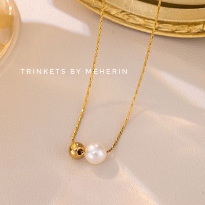 Ball bead pearl necklace_img_0