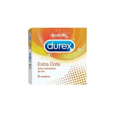 Durex Extra Dots Condom 3's Pack_img_0