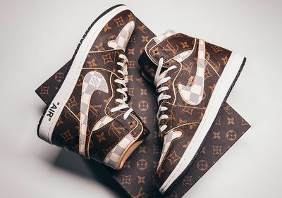 Louis Vuitton x Air Jordan 1 (Mirror Copy)_img_0