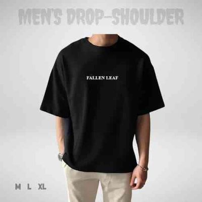 Men's Stylish Drop Shoulder- Black_img_0