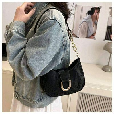 DHgate Mobile SiteVersatile PU Leather Single Shoulder Tote Bag - Casual Korean Style Underarm Handbag for Women_img_1